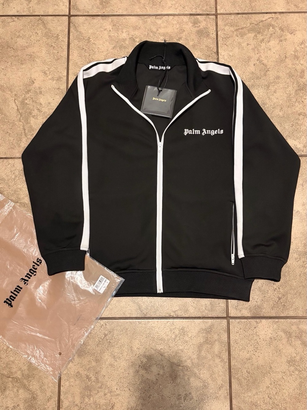 Palm Angels Black Track Jacket